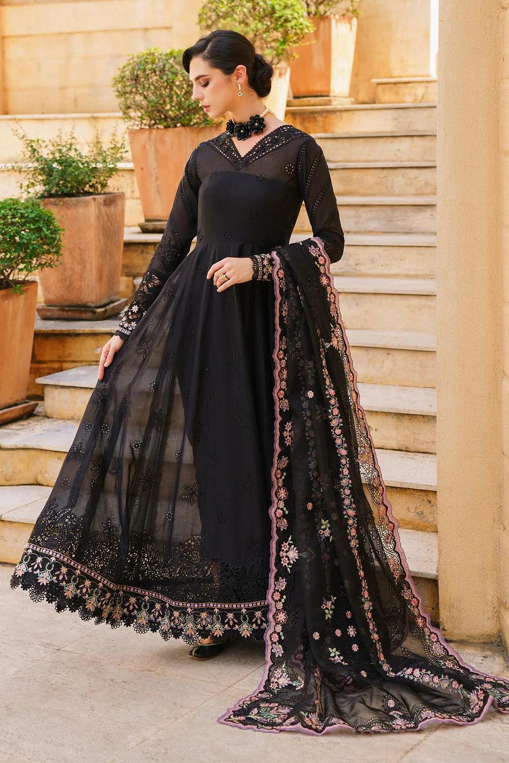 Baroque Embroidered Luxury Lawn Unstitched Suit BQU - SL12 - D06 - 3 Pieces Lawn - Zainabjees
