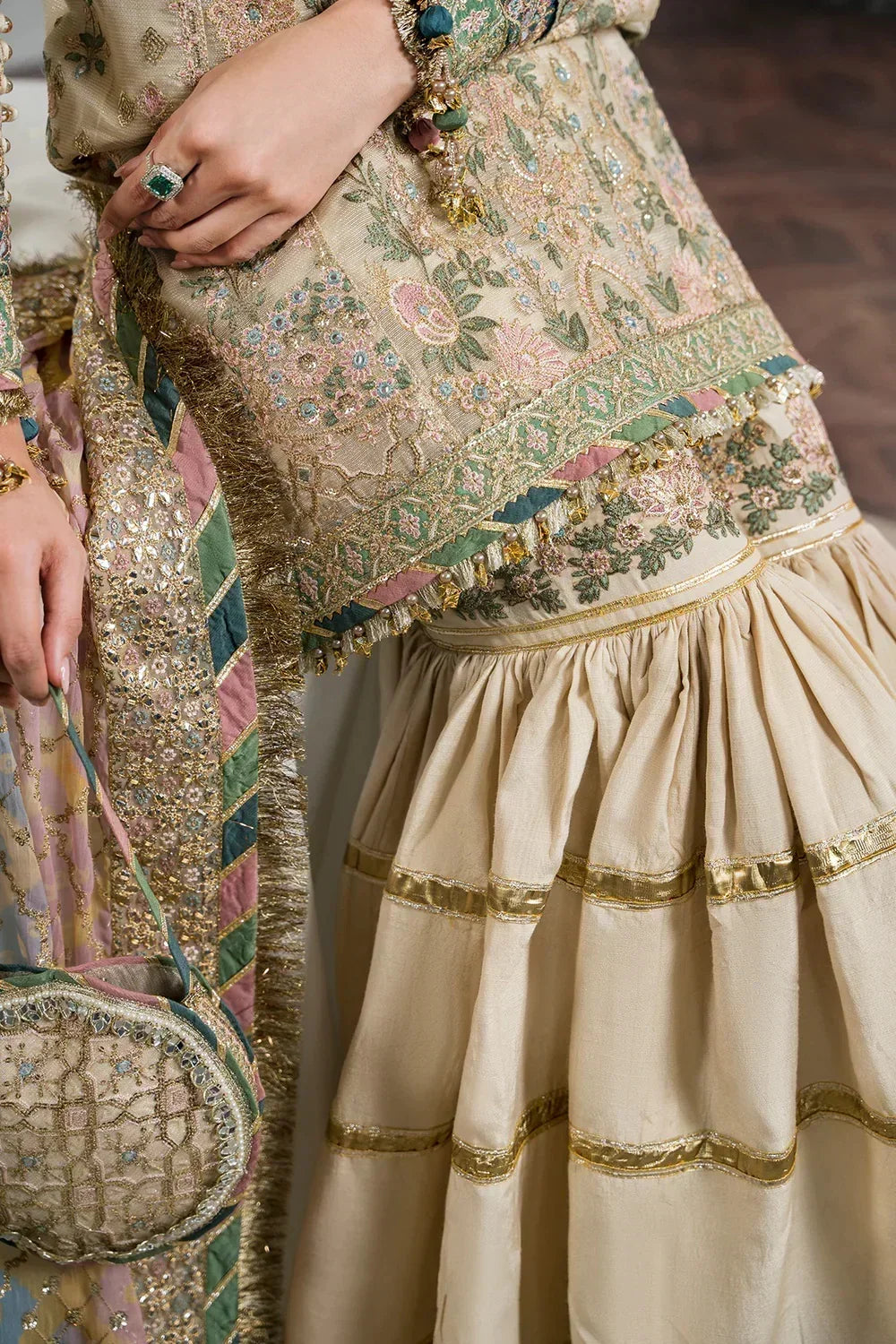 Baroque Chiffon Embroidered 3 Piece Unstitched Masuri CH12-04