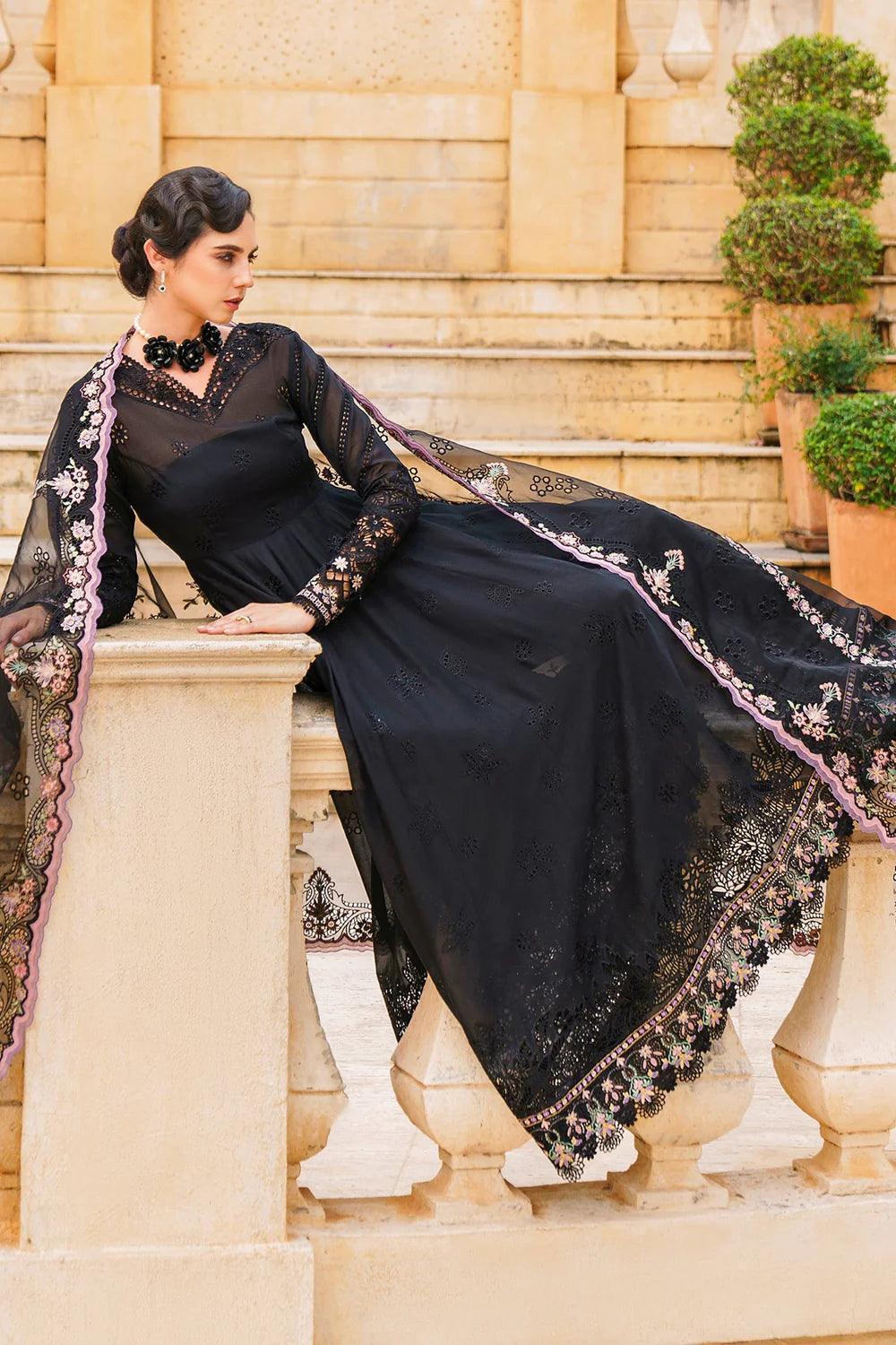 Baroque Embroidered Luxury Lawn Unstitched Suit BQU - SL12 - D06 - 3 Pieces Lawn - Zainabjees