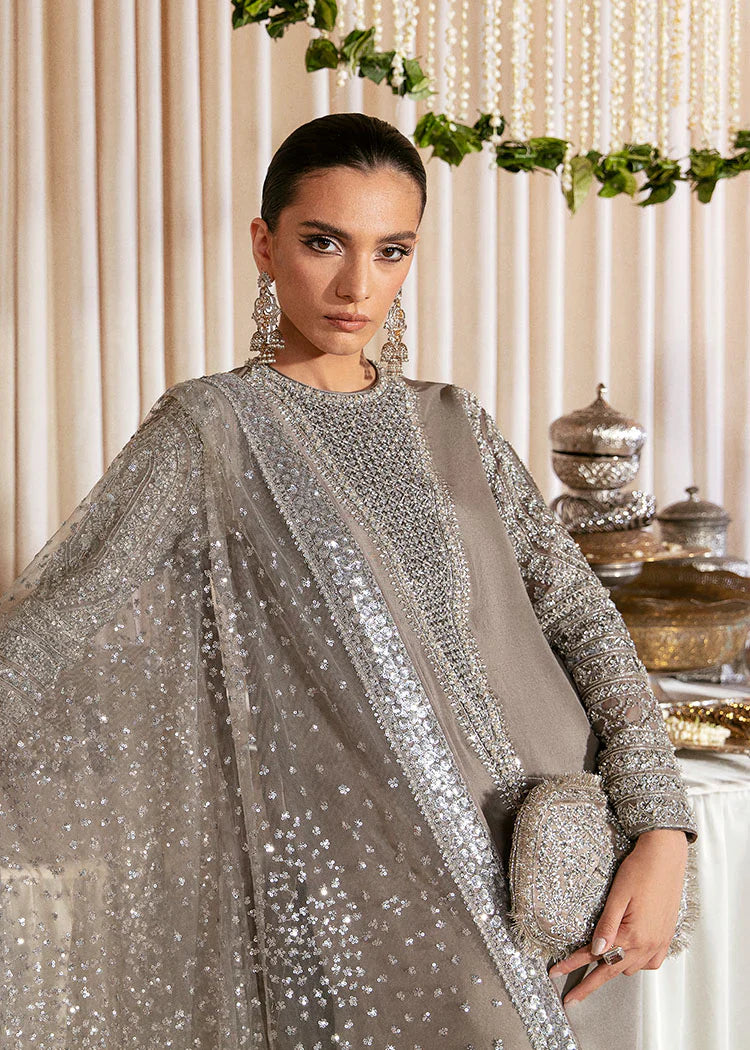 Hussain Rehar Luxury Raw Silk Unstitched Collection LUCENT EC 135 Formal Raw Silk