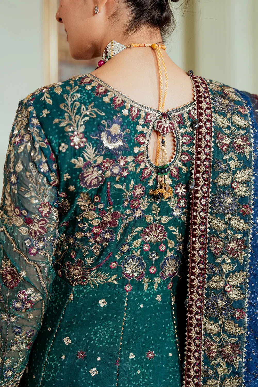 Baroque Luxury Chiffon Embroidered Unstitched  3 Piece CH13-03