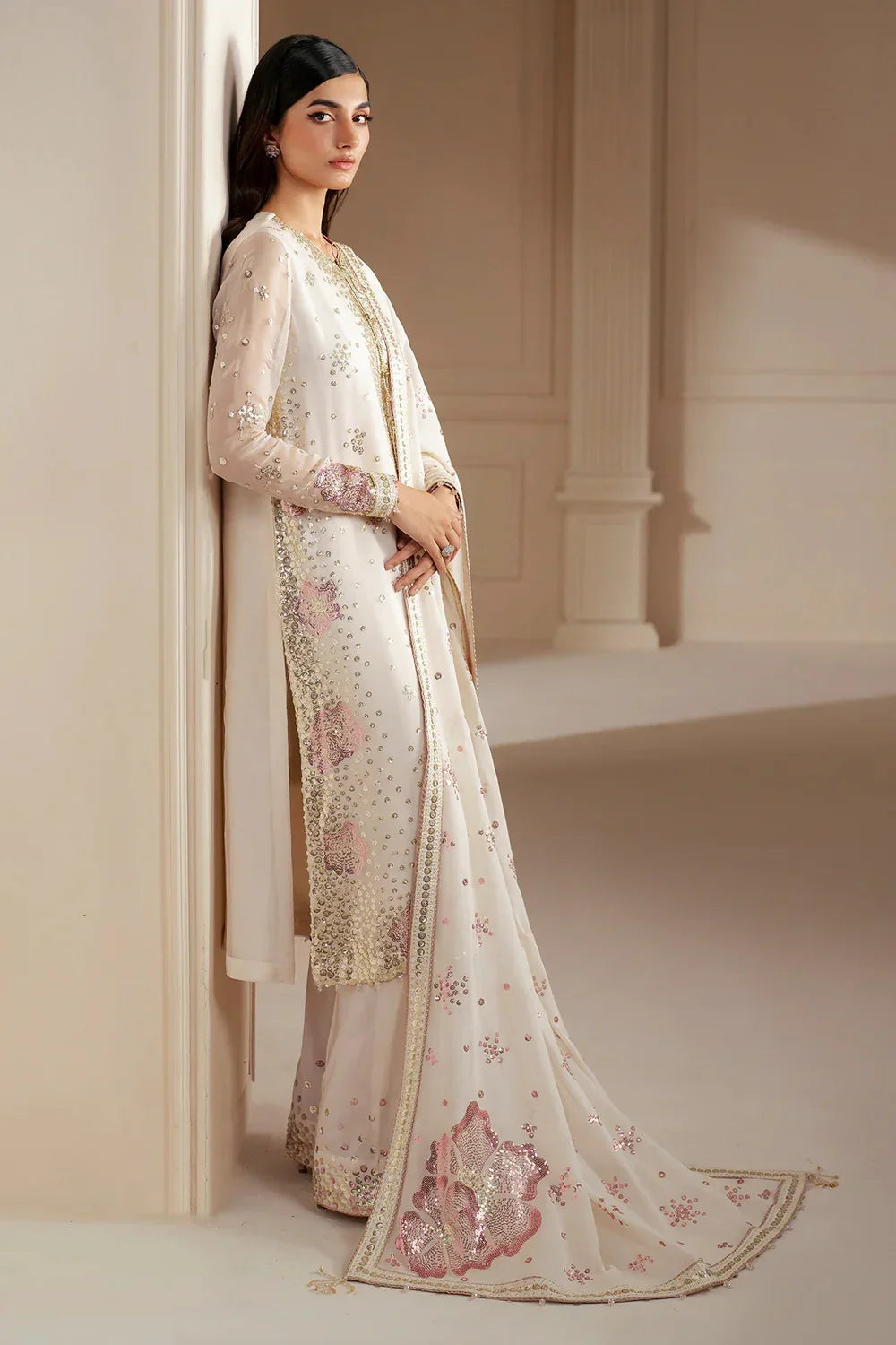 Jazmin Chiffon Embroidered Unstitched 3 Piece Uc-3069