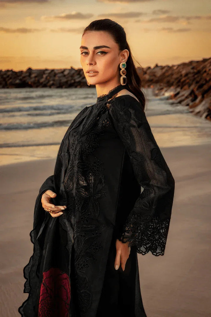 Rang Rasiya Premium Embroidered Lawn Unstitched Suit D - 01 RAMEEN - 3 Pieces Lawn - Zainabjees