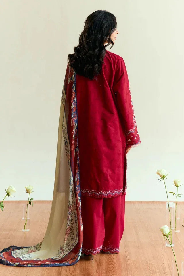 Coco Luxury Lawn Embroidered 3 Piece Unstitched Alba D8