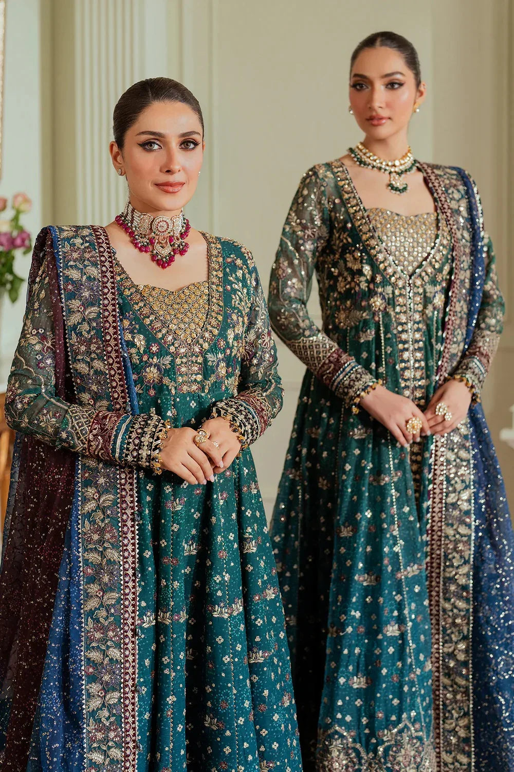 Baroque Luxury Chiffon Embroidered Unstitched  3 Piece CH13-03