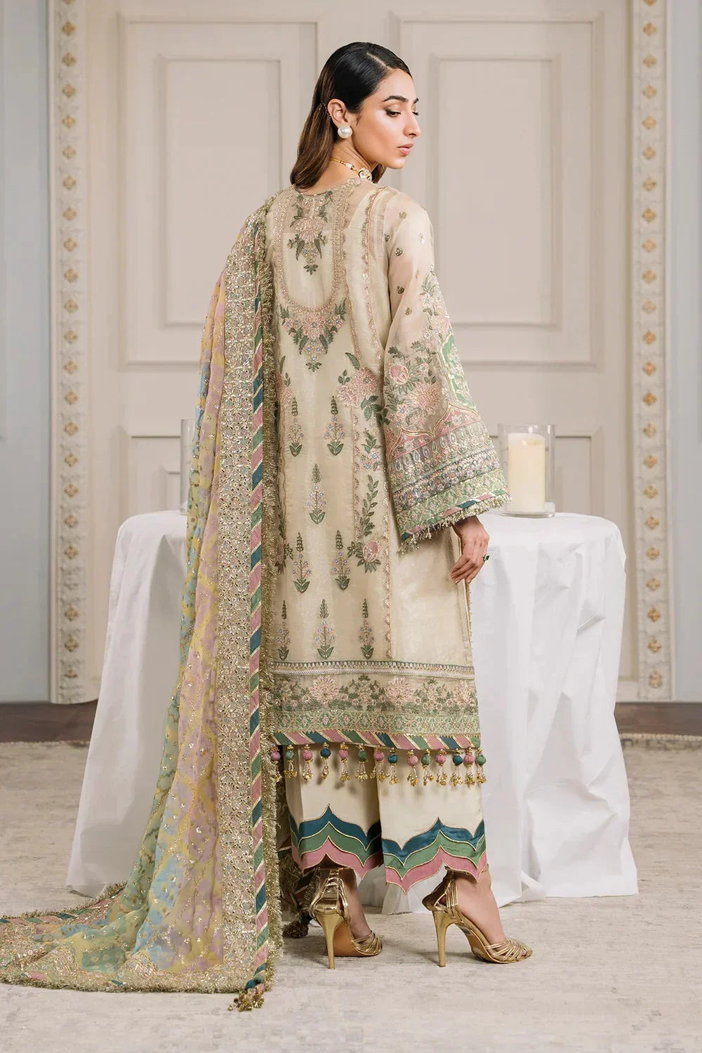 Baroque Chiffon Embroidered 3 Piece Unstitched Masuri CH12-04