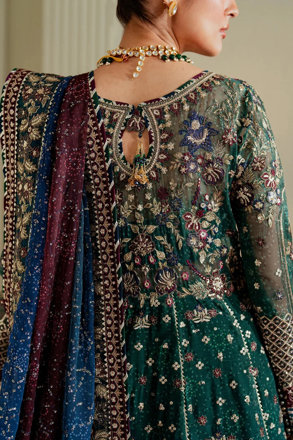 Baroque Luxury Chiffon Embroidered Unstitched  3 Piece CH13-03