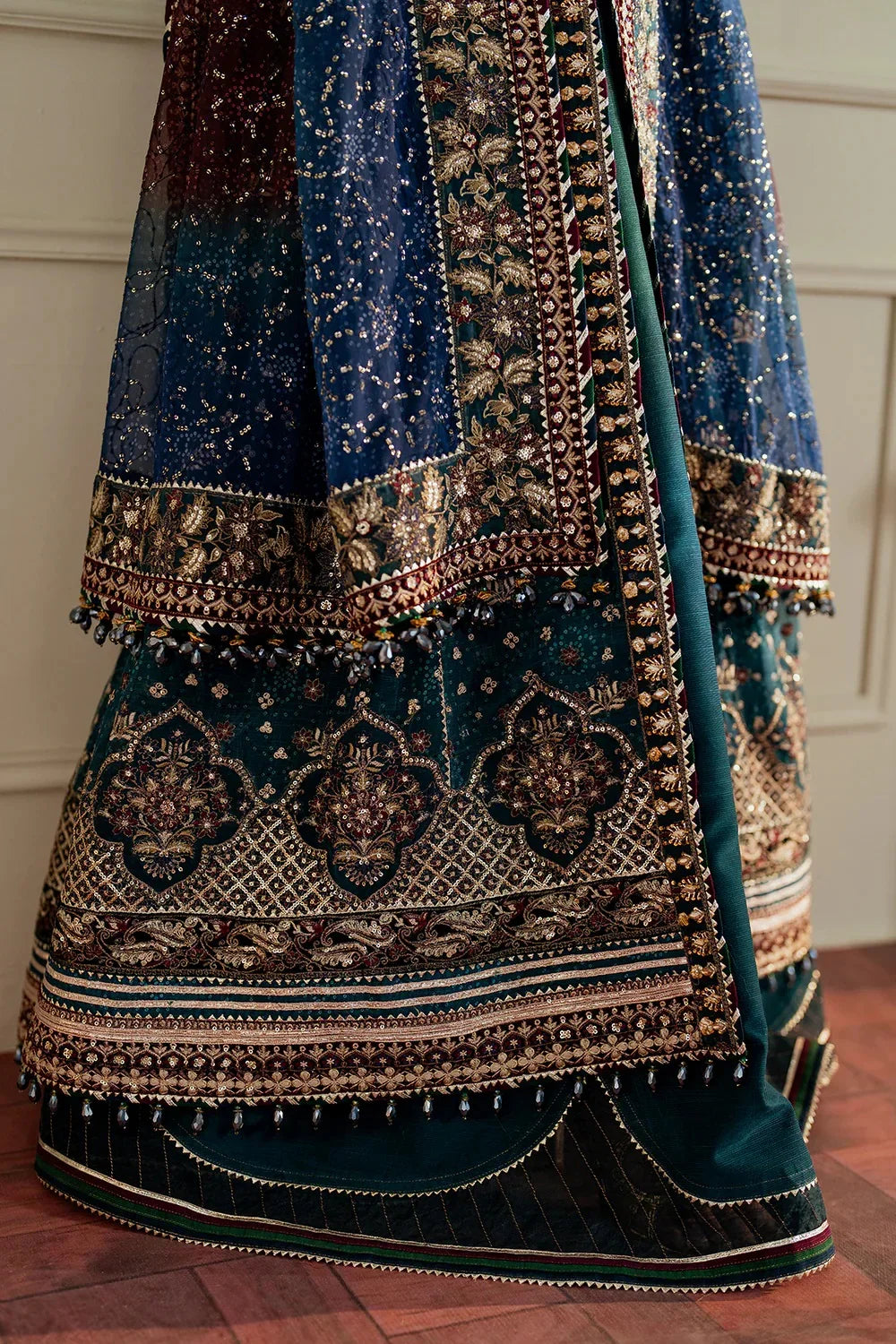 Baroque Luxury Chiffon Embroidered Unstitched  3 Piece CH13-03