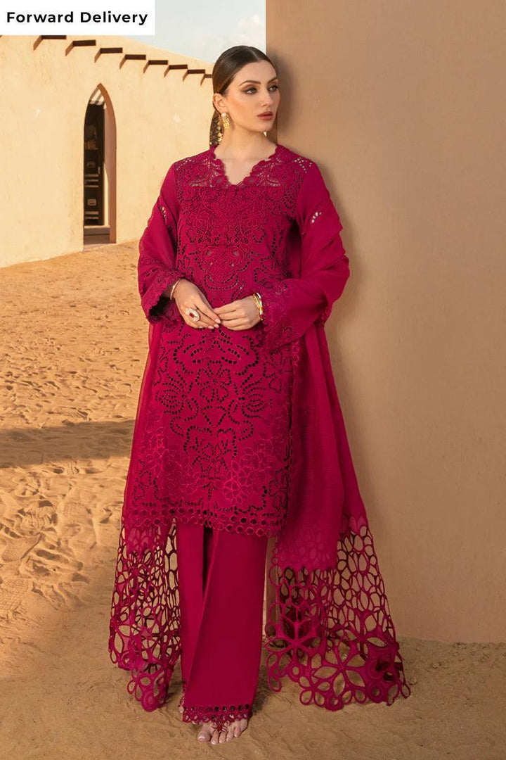 Rang Rasiya Premium Embroidered Lawn 3Pc Unstitched Suit D - 10 RAMEEN - 3 Pieces Lawn - Zainabjees
