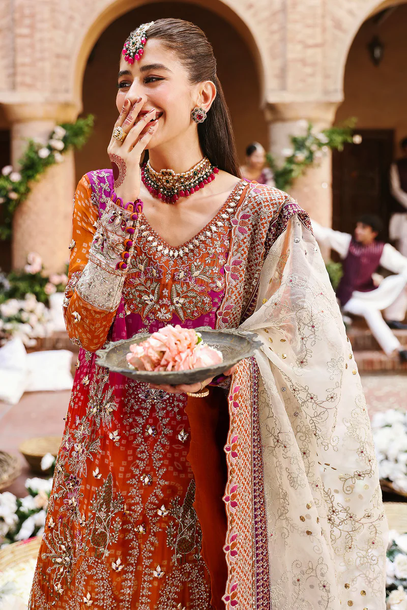 Nureh Jhoomro Embroidered Chiffon Unstitched 3Pc Suit NL 66 BANO