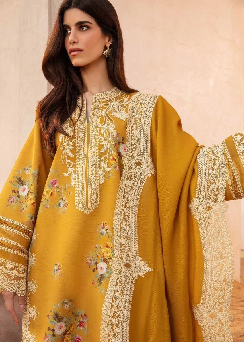 Crimson Luxury Lawn Embroidered Suits Unstitched Marori Tales - CRWP 2A - 3 Pieces Lawn - Zainabjees