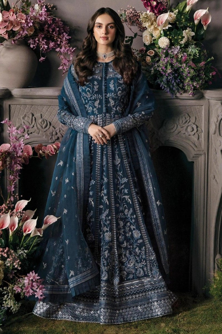 Afrozeh La Fuchsia Formals Unstitched 3 Pieces Yale Organza Embroidered Collection - 3 Pieces Organza - Zainabjees