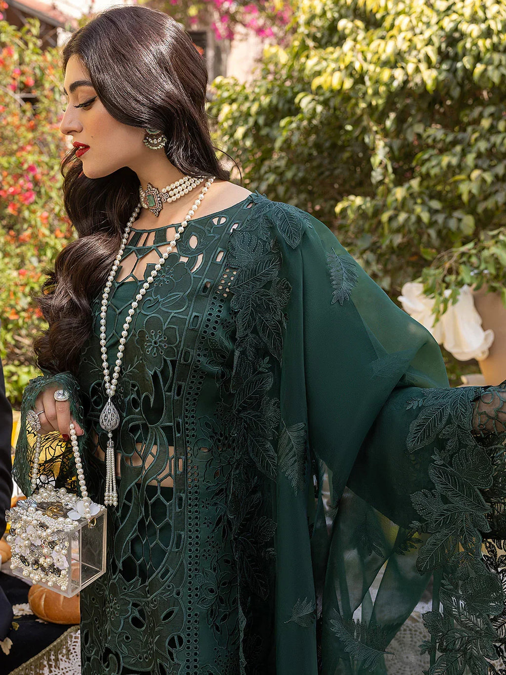 Bin Ilyas Cheri Festive Summer Luxuxry Lawn Collection 708 - B Unstitched 3 Piece - 3 Pieces Lawn - Zainabjees