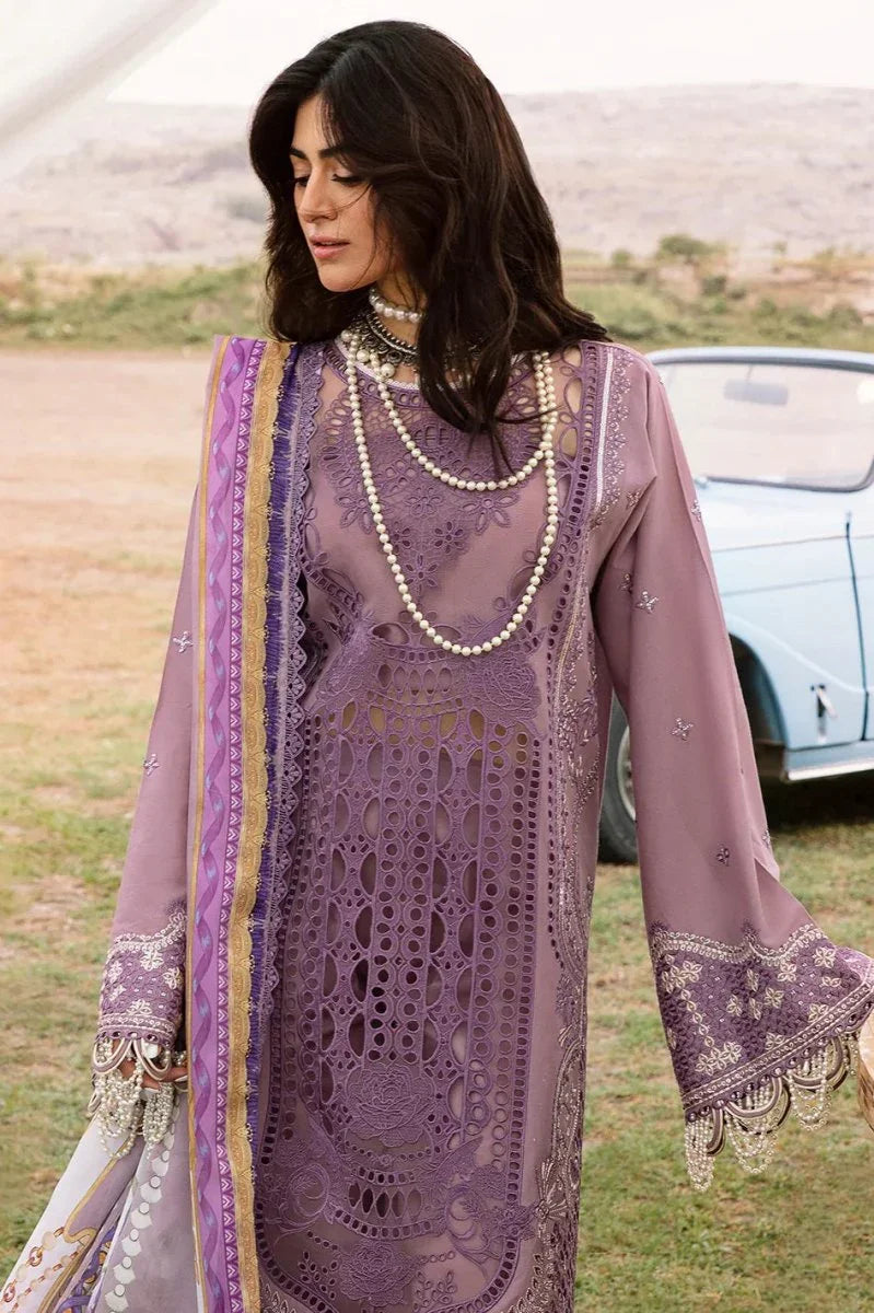 Bin Ilyas Luxury Lawn Embroidered Unstitched 3 Piece 713 - A - 3 Pieces Lawn - Zainabjees