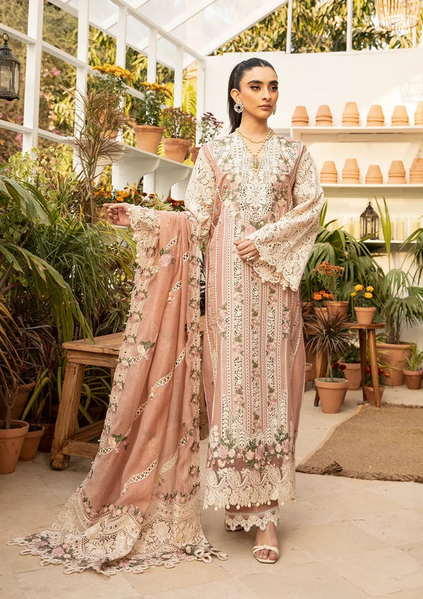 Elaf Luxury Embroidered Lawn Collection Unstitched 3Pc ELM - 12 SHAHANA - 3 Pieces Lawn - Zainabjees