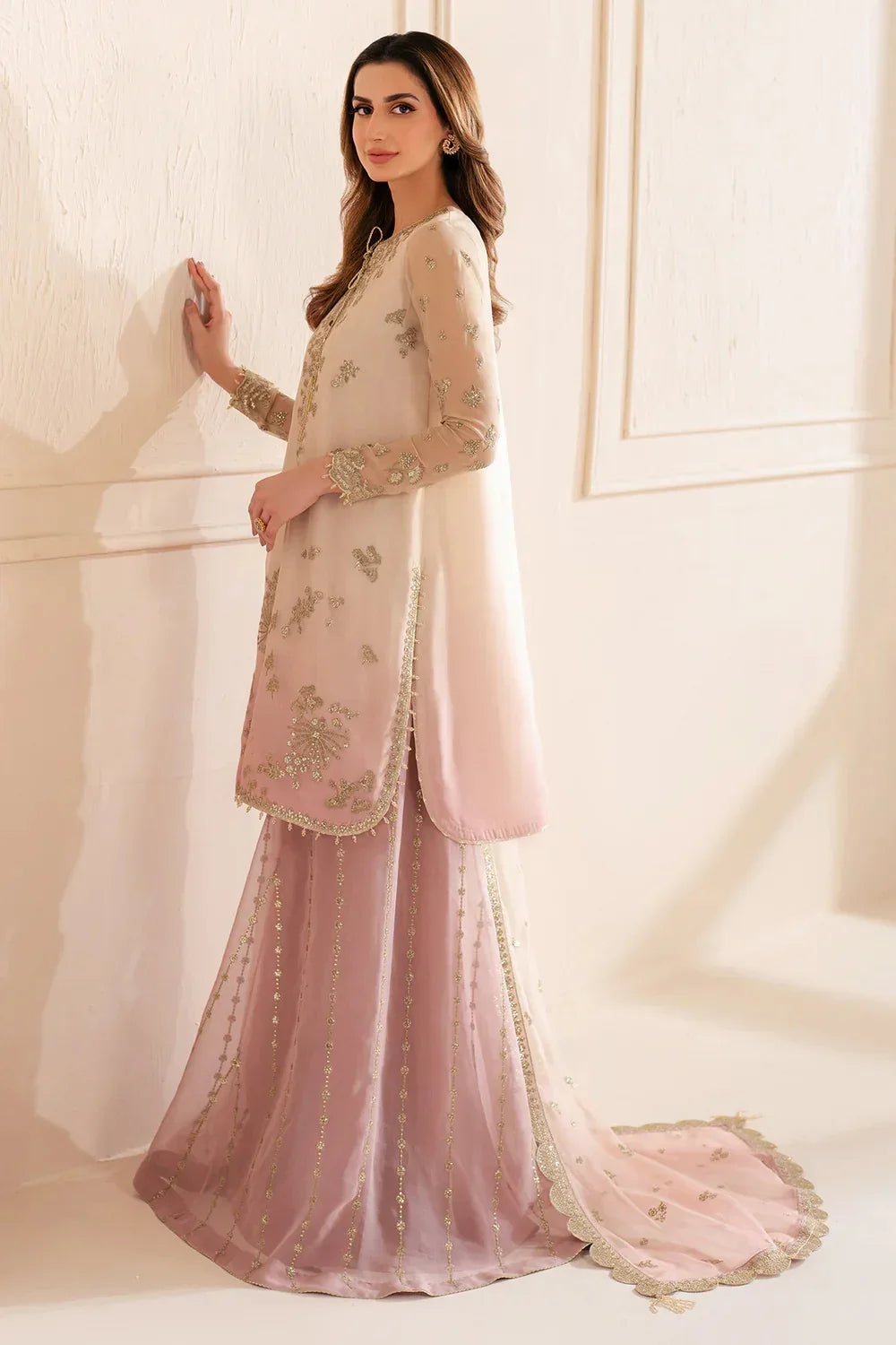 Jazmin Luxury Chiffon Embroidered Collection 3 Pc Unstitched Uc-3067