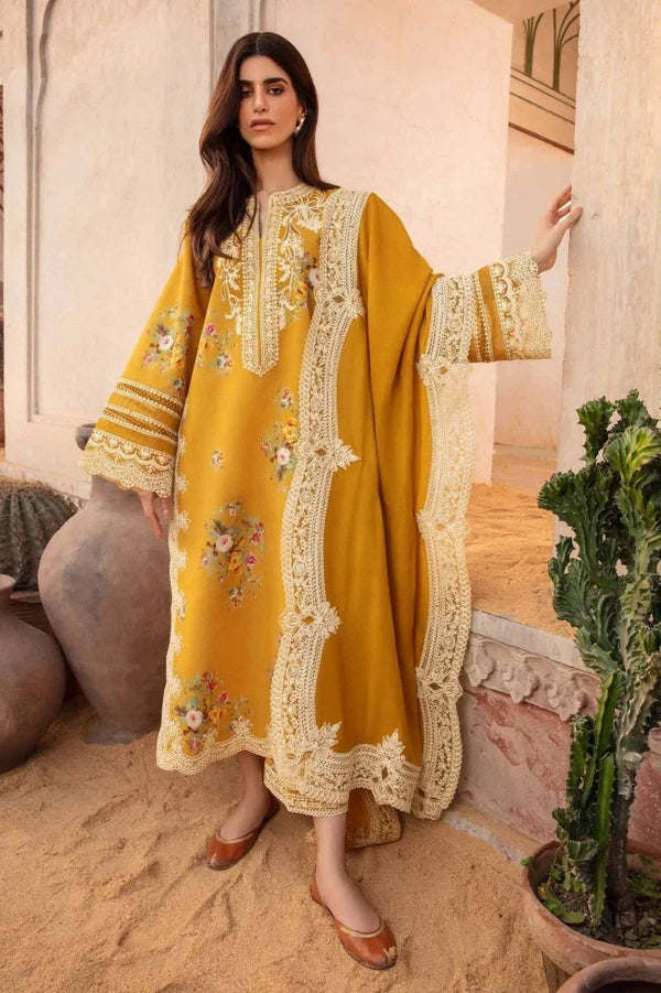 Crimson Luxury Lawn Embroidered Suits Unstitched Marori Tales - CRWP 2A - 3 Pieces Lawn - Zainabjees