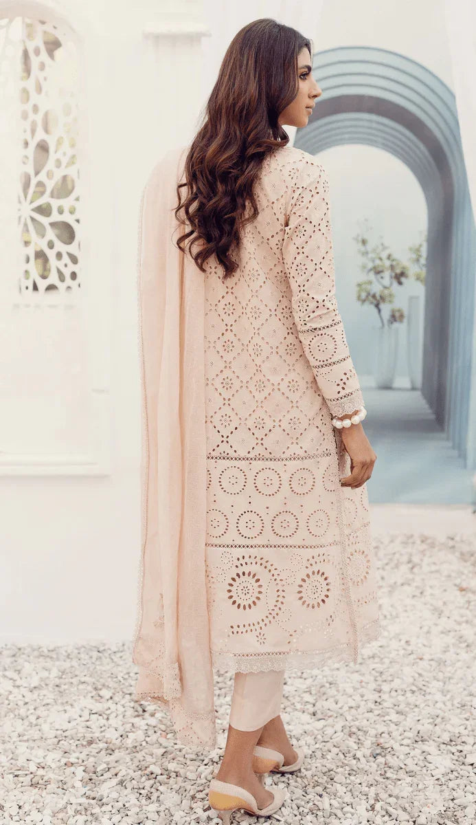 Sabeen Abbas Luxury Lawn Embroidered 3 Pc Chiken Kari Collection ELLIE - 3 Pieces Lawn - Zainabjees