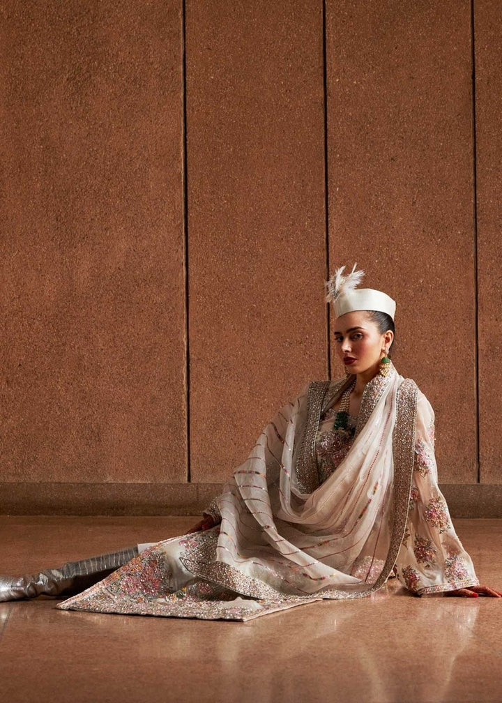 Hussain Rehar Organza Embroidered Unstitched 3 Piece Euru - 3 Pieces Organza - Zainabjees