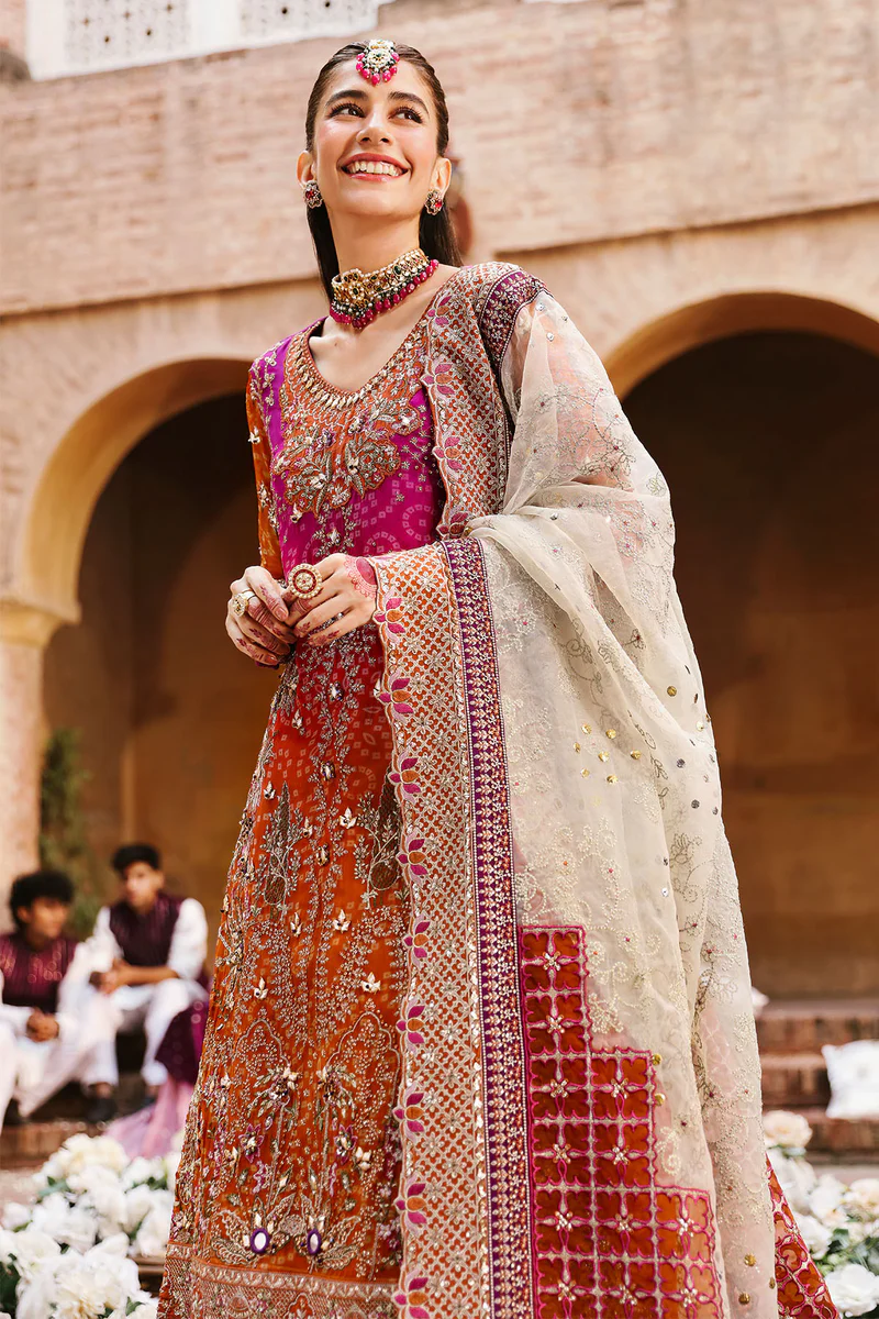 Nureh Jhoomro Embroidered Chiffon Unstitched 3Pc Suit NL 66 BANO