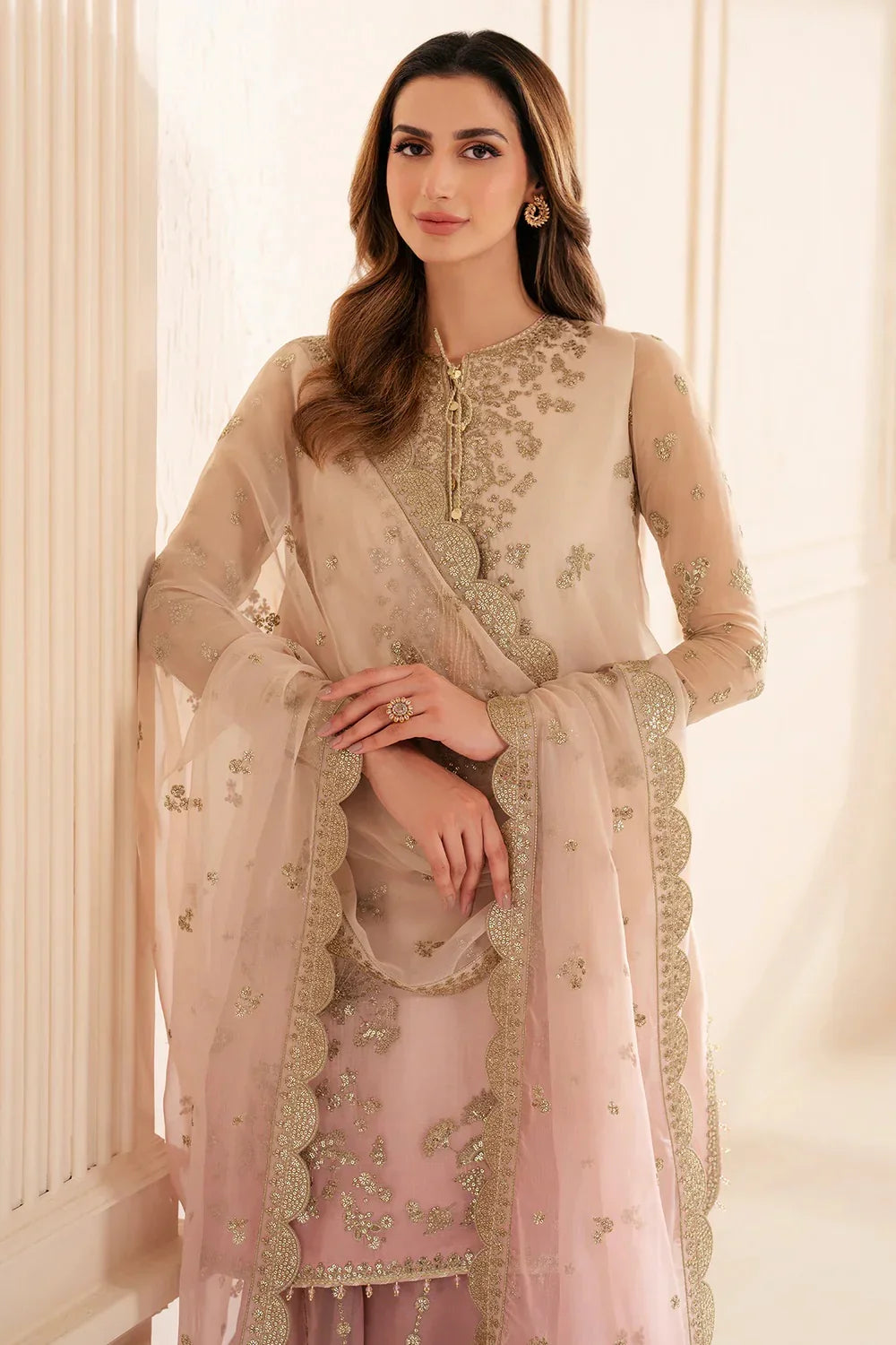 Jazmin Luxury Chiffon Embroidered Collection 3 Pc Unstitched Uc-3067