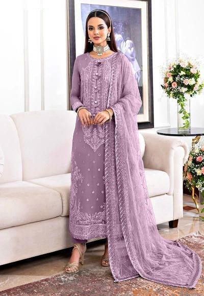 Asim Jofa Chiffon Embroidered Collection Unstitched Jhilmil - 3 Pieces Chiffon - Zainabjees