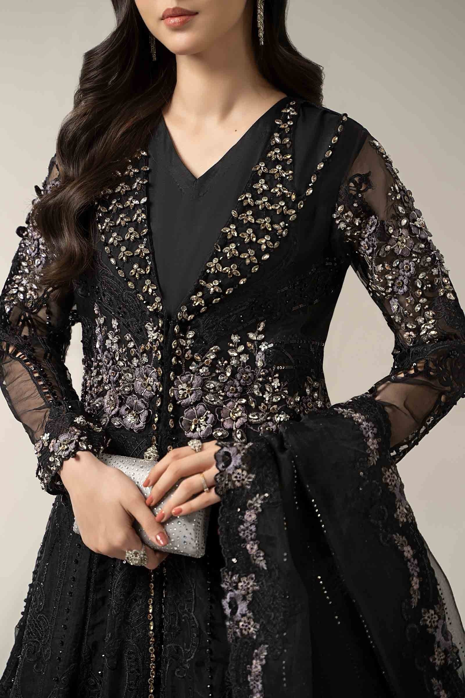 Maria.B Luxury Net Embroidered 3 Piece Unstitched - BDS-3004