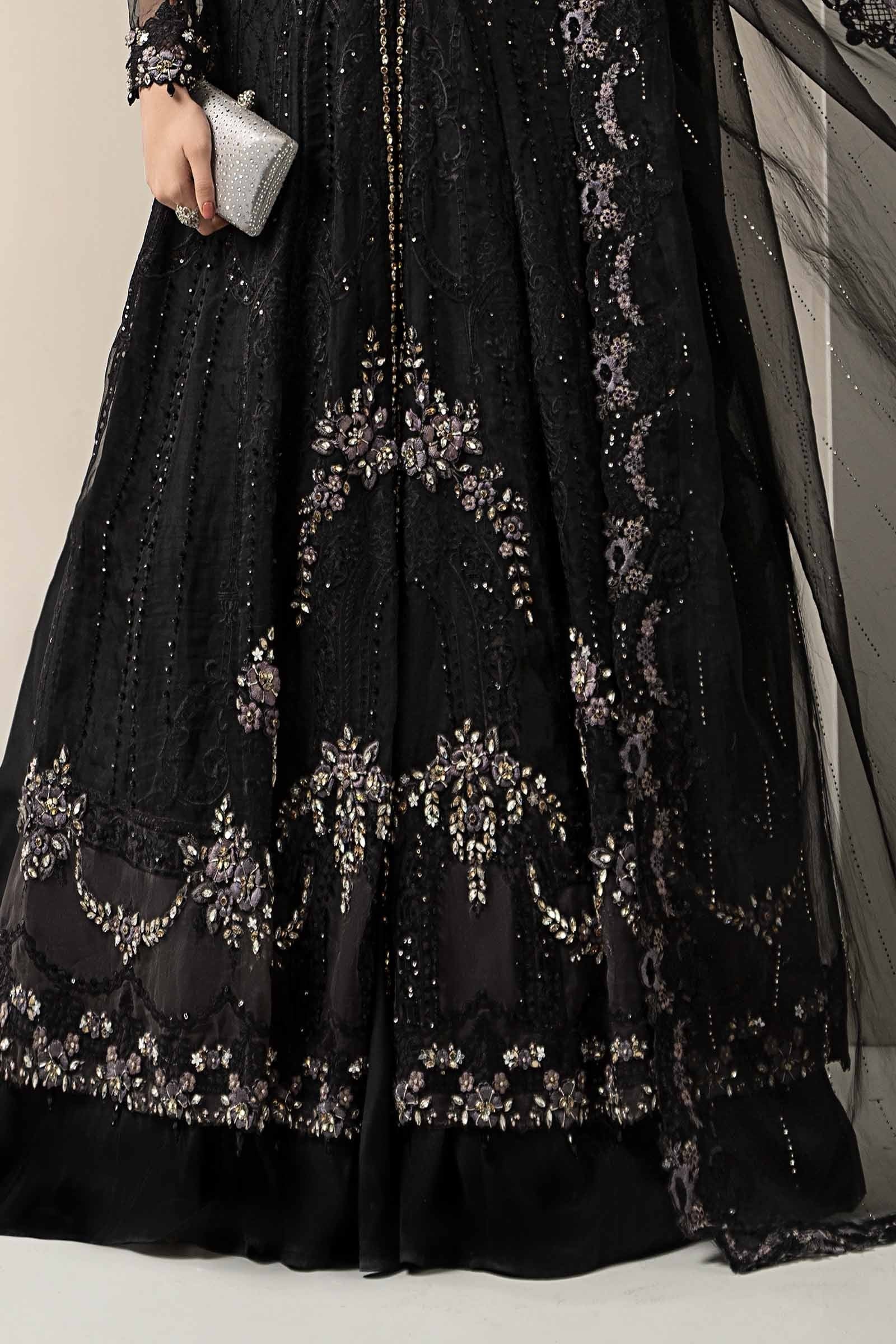 Maria.B Luxury Net Embroidered 3 Piece Unstitched - BDS-3004
