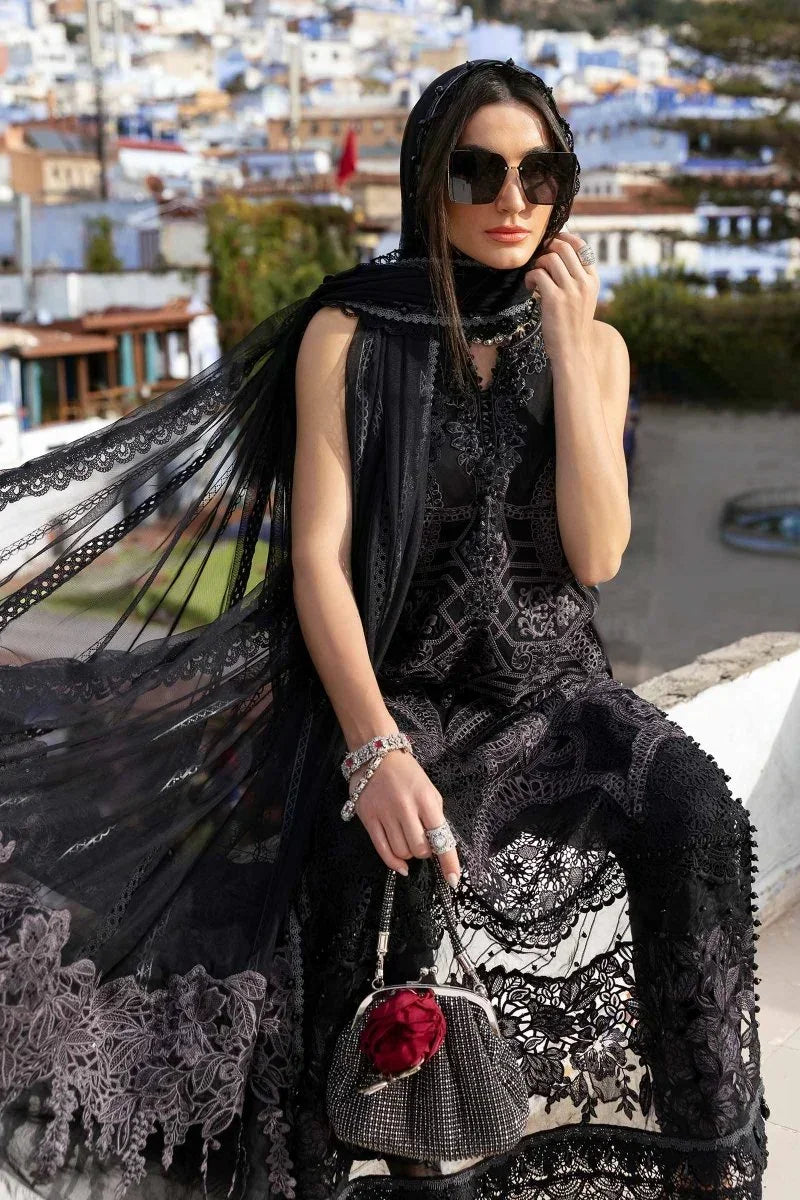 Maria.B Majestic Unstiched 3 Piece Embroidered Lawn D - 2512 - B - 3 Pieces Lawn - Zainabjees