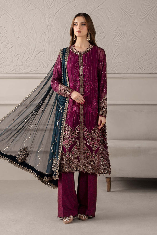 Maria.B Luxury Pure Chiffon Embroidered Unstitched 3 Pc Collection MCS-25-102