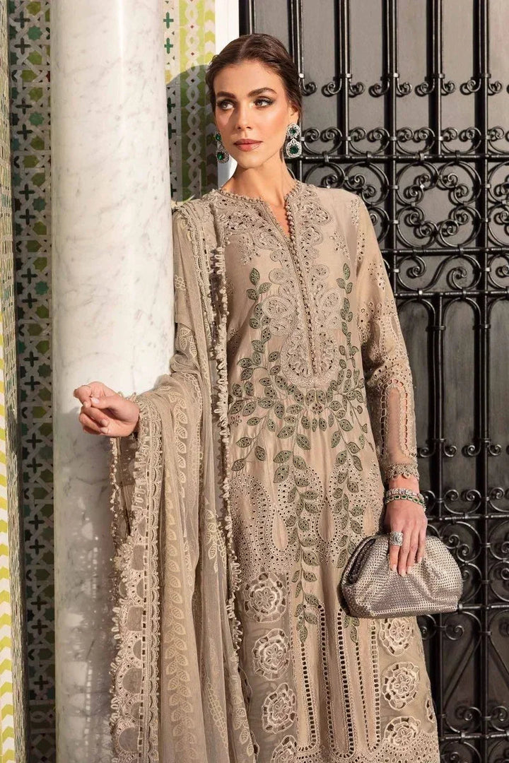 Maria.B Luxury Lawn Embroidered Unstitched Collection 2503 - A - 3 Pieces Lawn - Zainabjees