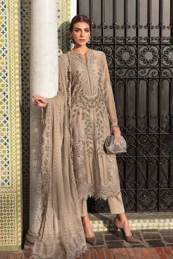 Maria.B Luxury Lawn Embroidered Unstitched Collection 2503 - A - 3 Pieces Lawn - Zainabjees