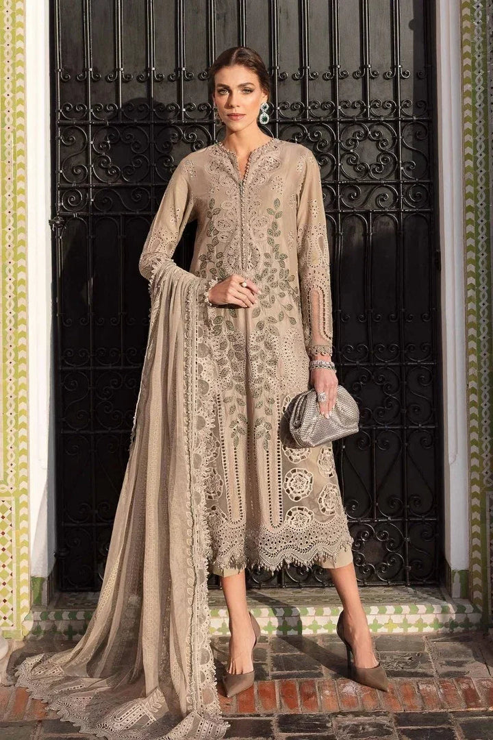 Maria.B Luxury Lawn Embroidered Unstitched Collection 2503 - A - 3 Pieces Lawn - Zainabjees