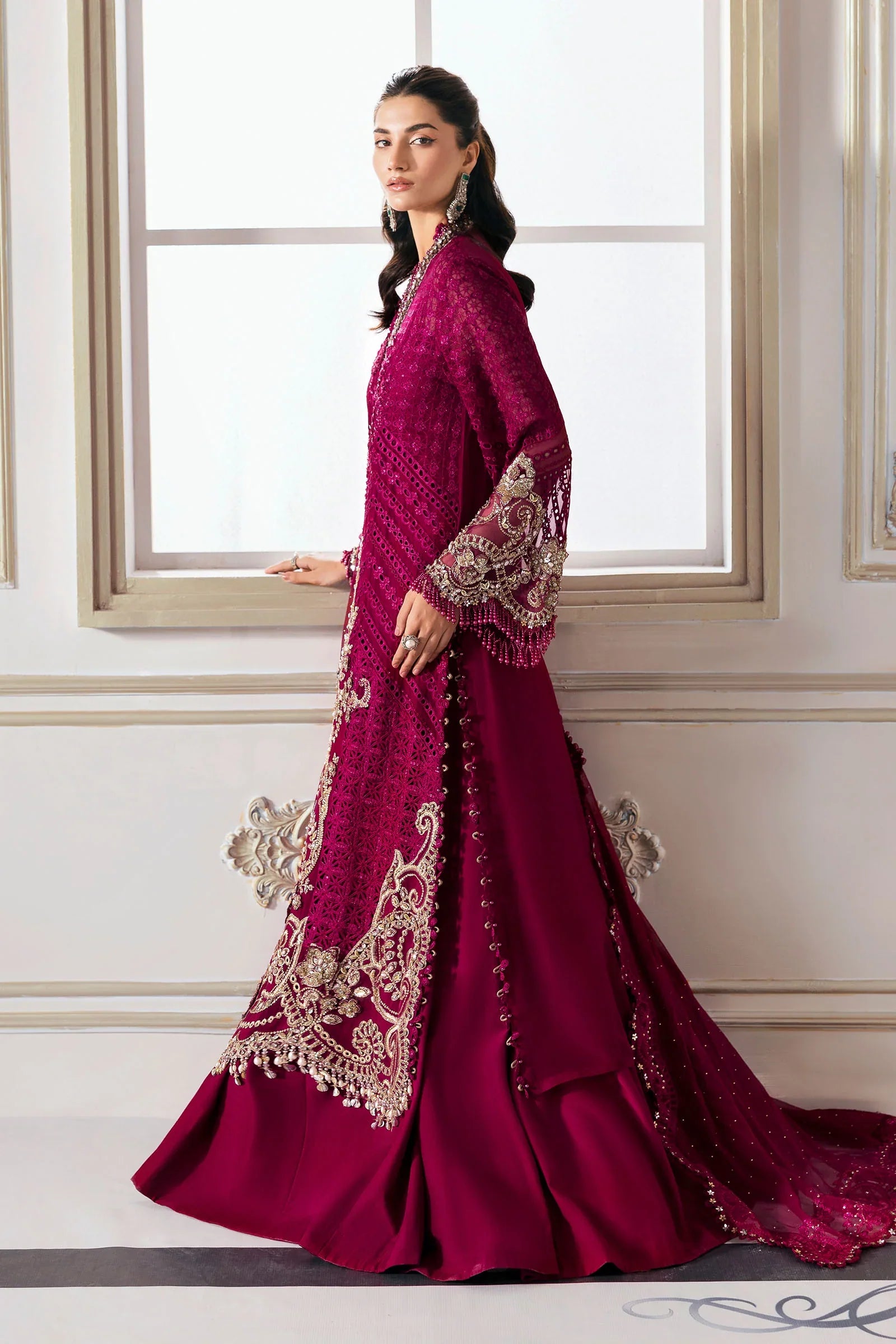 Maria.B Wedding Festive Luxury Chiffon Embroidered Collection BD-3003