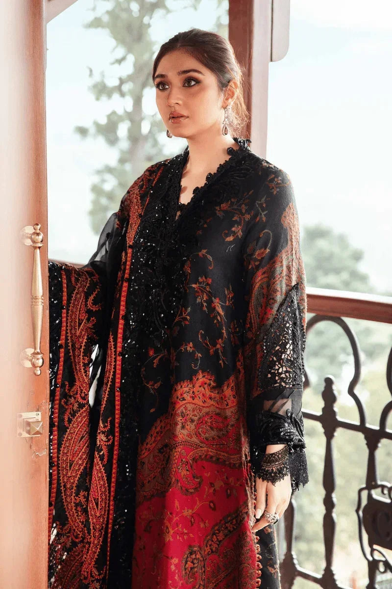 Maria.B Luxury Lawn Embroidered 3 Pc Unstitched Suit DL - 1204 - 3 Pieces Lawn - Zainabjees