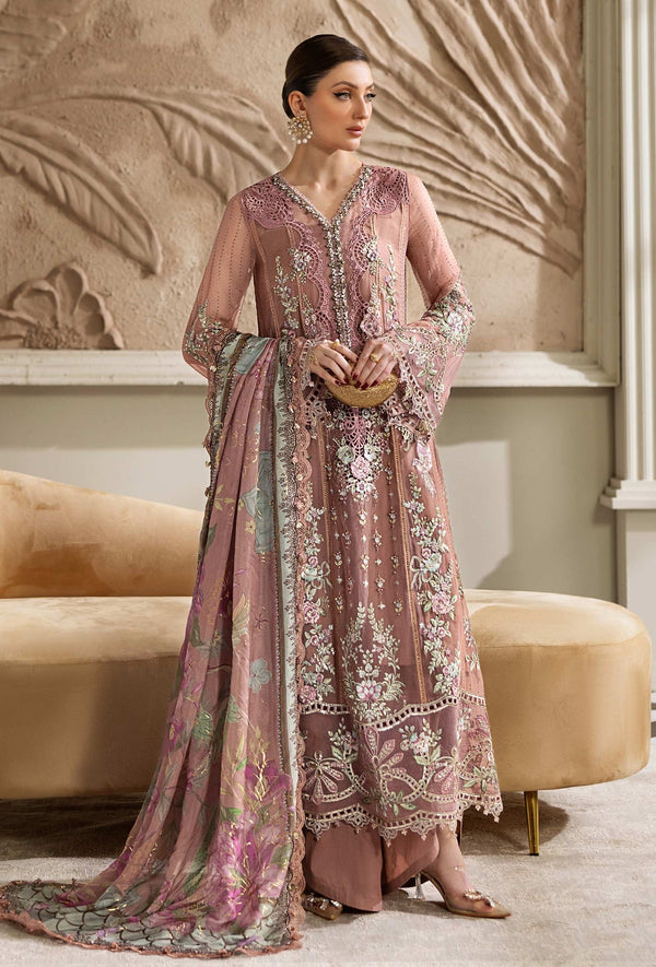 Maria.B Luxury Pure Chiffon Embroidered 3 Piece Unstitched - MPC-25-105