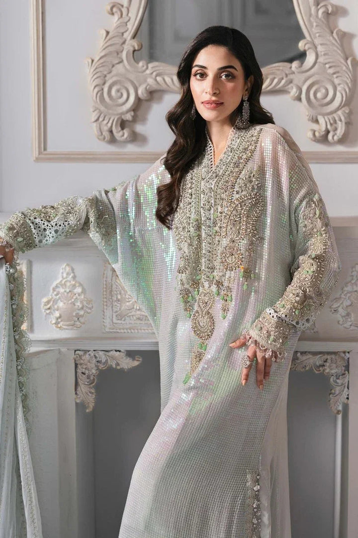 Maria.B Luxury Chiffon Embroidered Unstitched Collection BD - 3005 - 3 Pieces Chiffon - Zainabjees