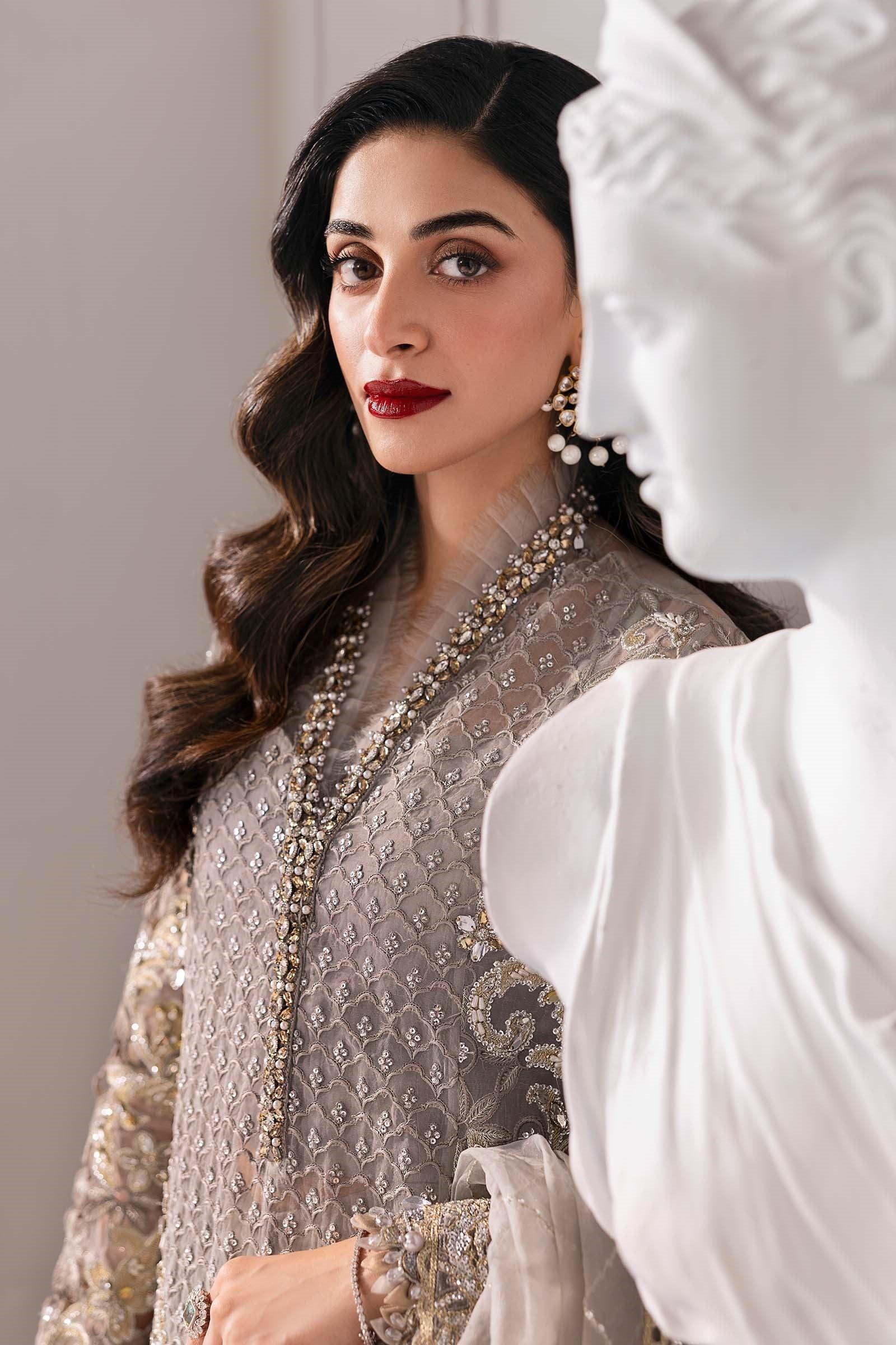 Maria.B 3 Piece Unstitched Embroidered Organza Suit BD-3006
