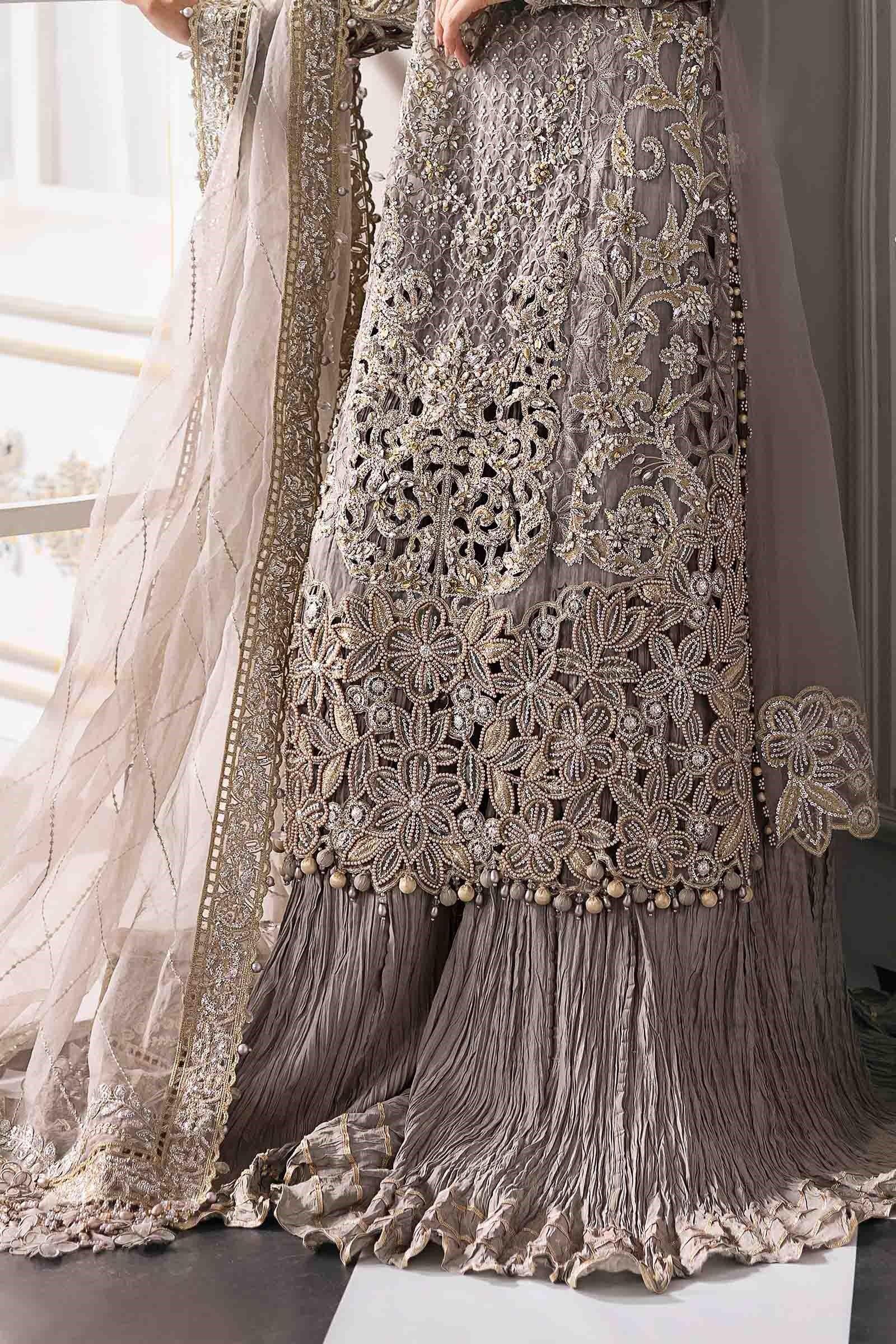 Maria.B 3 Piece Unstitched Embroidered Organza Suit BD-3006