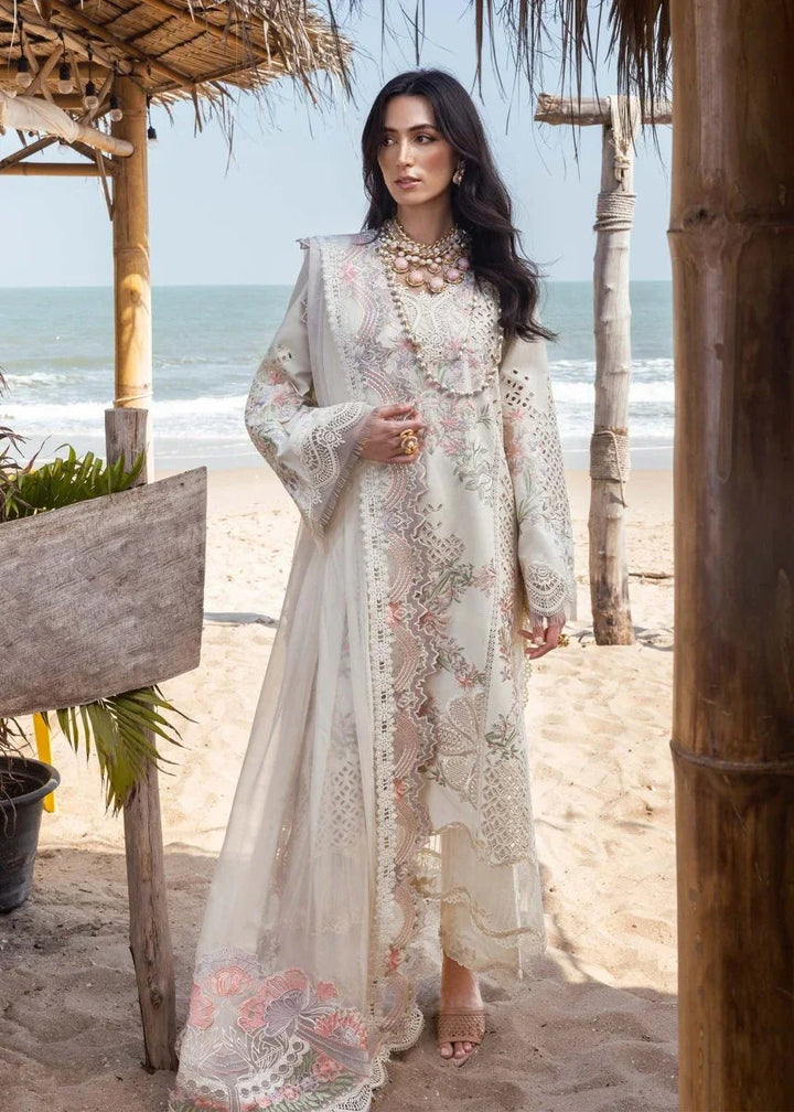 Saira Shakira Embroidered Luxury Lawn Unstitched 3 Pc Suit DAHLIA - A - 3 Pieces Lawn - Zainabjees