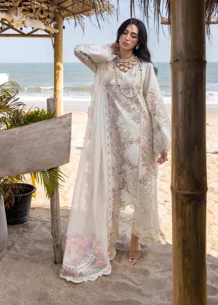 Saira Shakira Embroidered Luxury Lawn Unstitched 3 Pc Suit DAHLIA - A - 3 Pieces Lawn - Zainabjees