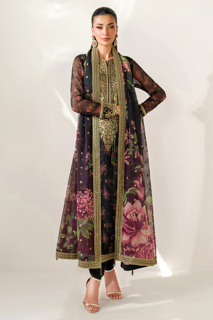 Jazmin Chiffon Digital Print & Embroidered Formal Collection UC 3083 Floral Vibes