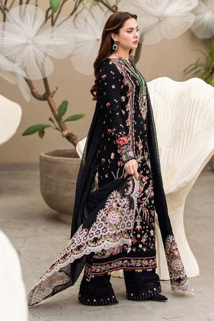 Qalamkar Luxury Lawn Embroidered Unstitched 3 Piece FK - 15 Hannah - 3 Pieces Lawn - Zainabjees