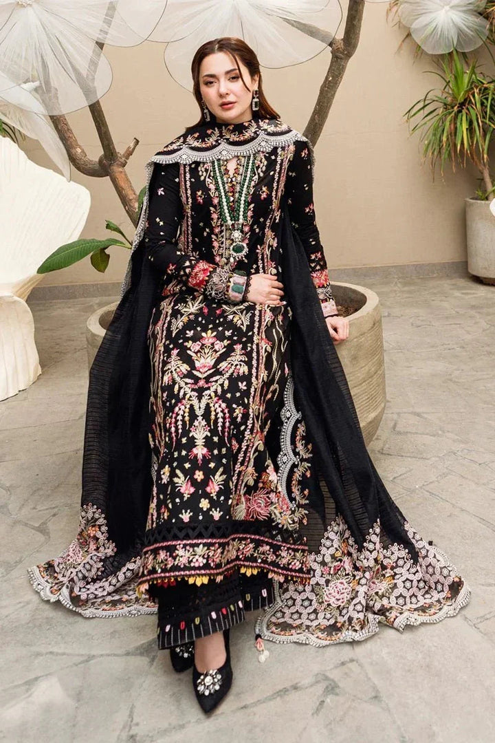 Qalamkar Luxury Lawn Embroidered Unstitched 3 Piece FK - 15 Hannah - 3 Pieces Lawn - Zainabjees