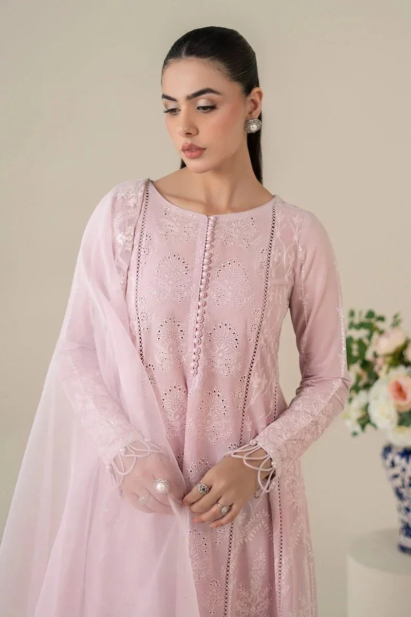 Maria.B Lawn Emboidered 3 Piece Unstitched DW - EA25 - 39 - 3 Pieces Lawn - Zainabjees