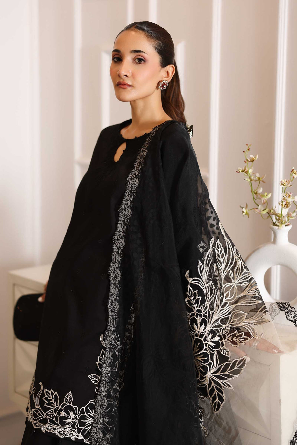 Maria.B Luxury Embroidered Chiffon Collection Dobby Suit MBL-67