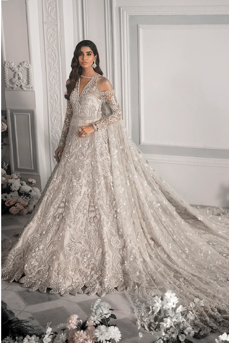 Republic Womenswear Net Embroidered Unstitched 3 Piece E-52