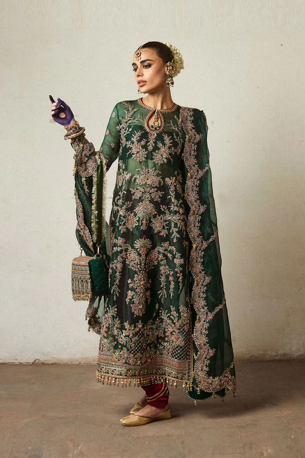 Hussain Rehar Luxury Organza Embroidered Collection Unstitched JAMALI