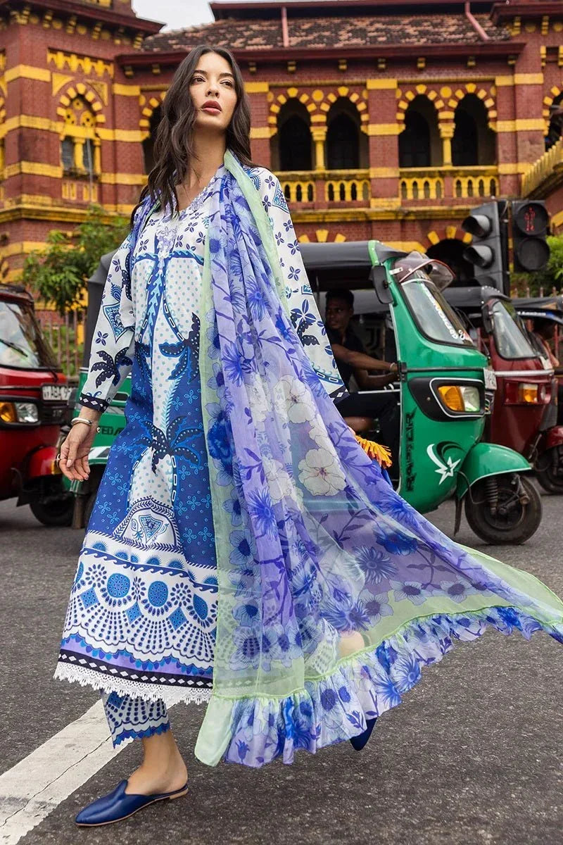 Mushq Luxury Lawn Embroidered Unstitched 3 Piece Ksenia - 3 Pieces Lawn - Zainabjees