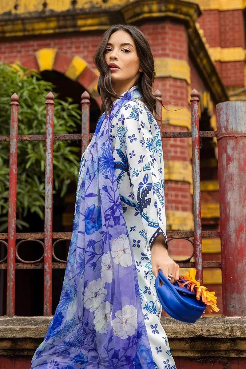 Mushq Luxury Lawn Embroidered Unstitched 3 Piece Ksenia - 3 Pieces Lawn - Zainabjees